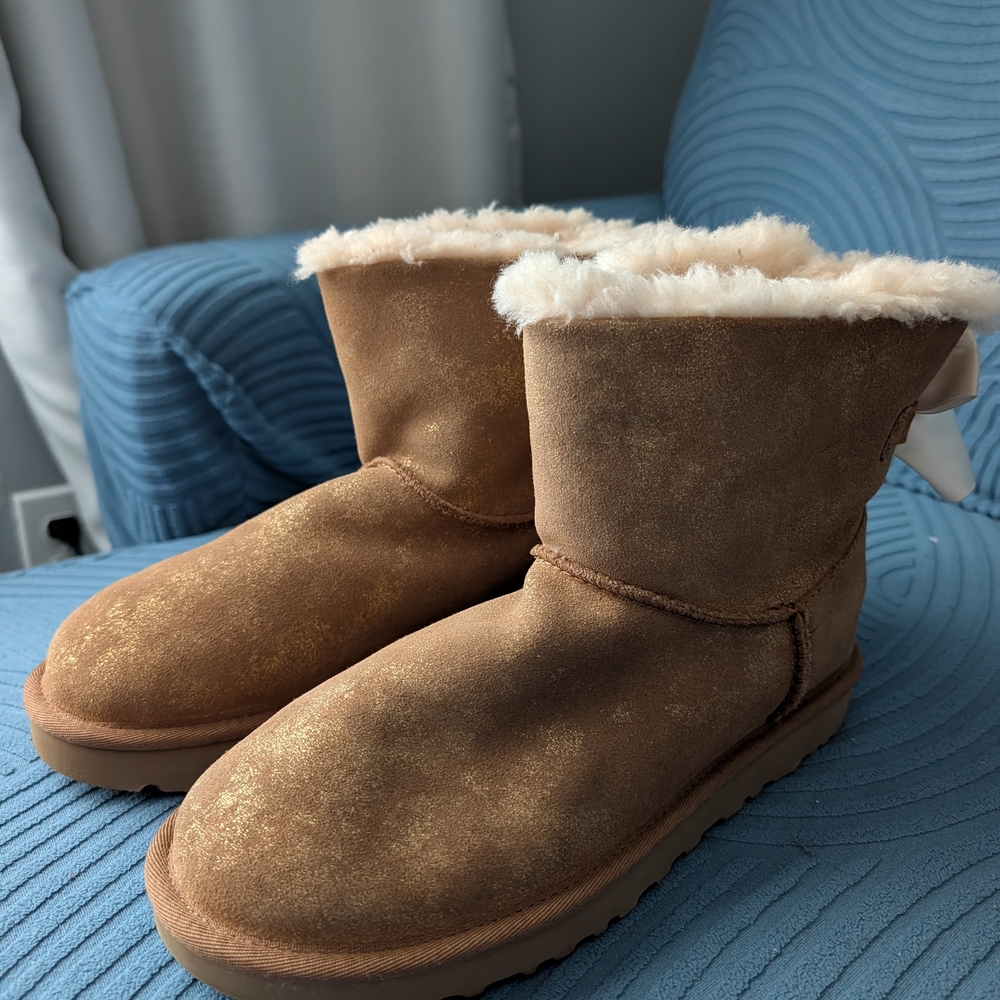 UGG Cream Shearling Boots